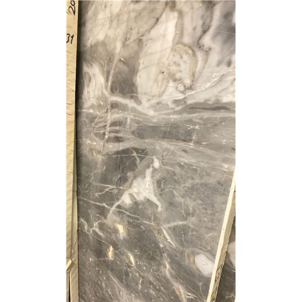 LIGHT GREY MARBLE STONE SLAB - 4.5' X 8.5' X 3/4" (CC001)