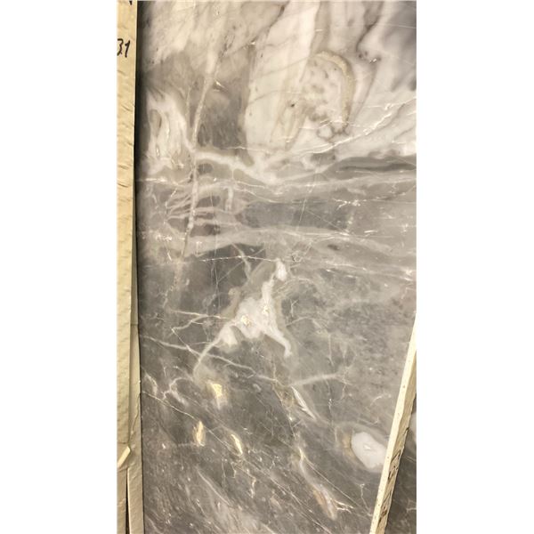 LIGHT GREY MARBLE STONE SLAB - 4.5' X 8.5' X 3/4" (CC001)