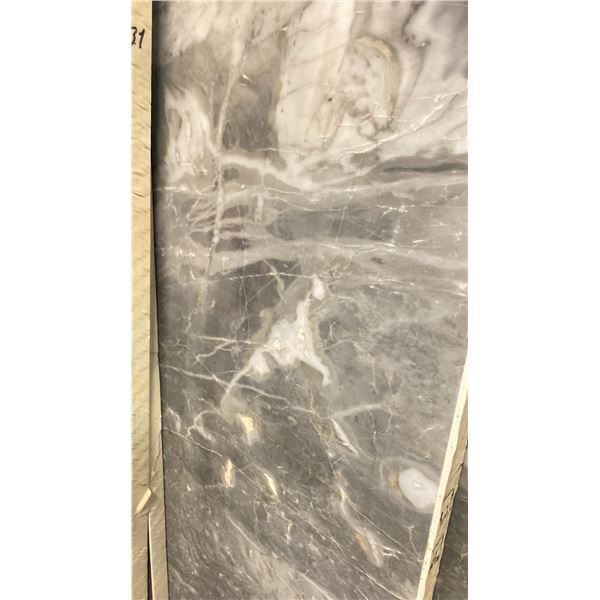 LIGHT GREY MARBLE STONE SLAB - 4.5' X 8.5' X 3/4" (CC001)