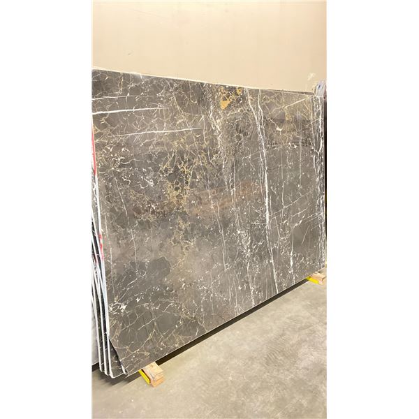 DARK GREY MARBLE STONE SLAB - 5.3' X 7' X 3/4" (AB026)