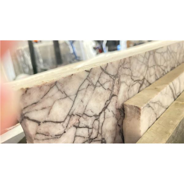 LIGHT GREY MARBLE STONE SLAB - 6.25' X 9' X 3/4" (MLP040)