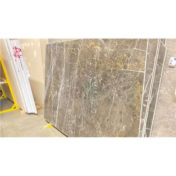 DARK GREY MARBLE STONE SLAB - 5.3' X 7' X 3/4" (AB014)