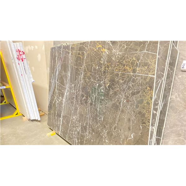 DARK GREY MARBLE STONE SLAB - 5.3' X 7' X 3/4" (AB014)