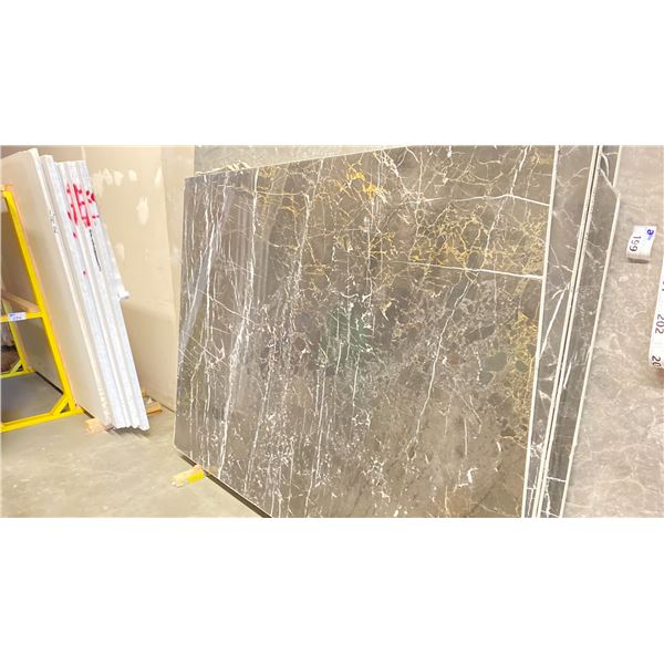 DARK GREY MARBLE STONE SLAB - 5.3' X 7' X 3/4" (AB014)