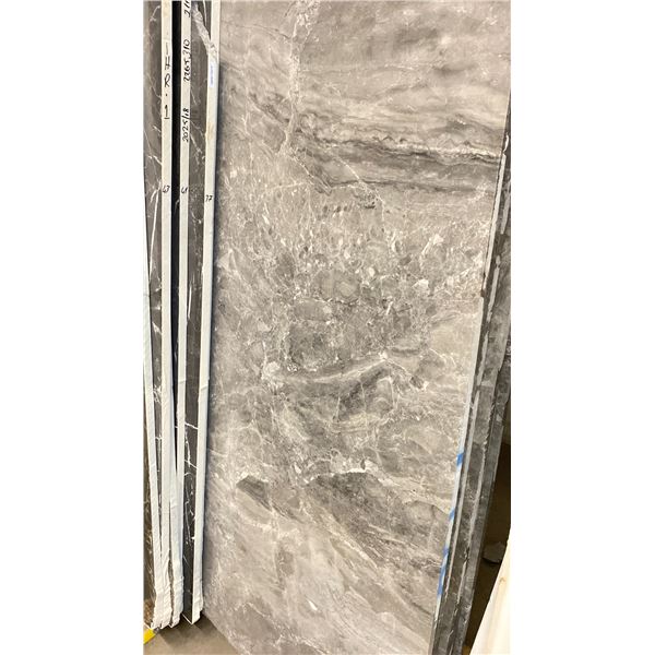 MORF GREY PATCH MARBLE STONE SLAB - 6.3' X 9.5' X 3/4" (MGP006)
