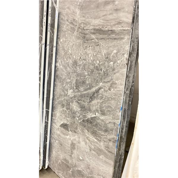 MORF GREY PATCH MARBLE STONE SLAB - 6.3' X 9.5' X 3/4" (MGP006)