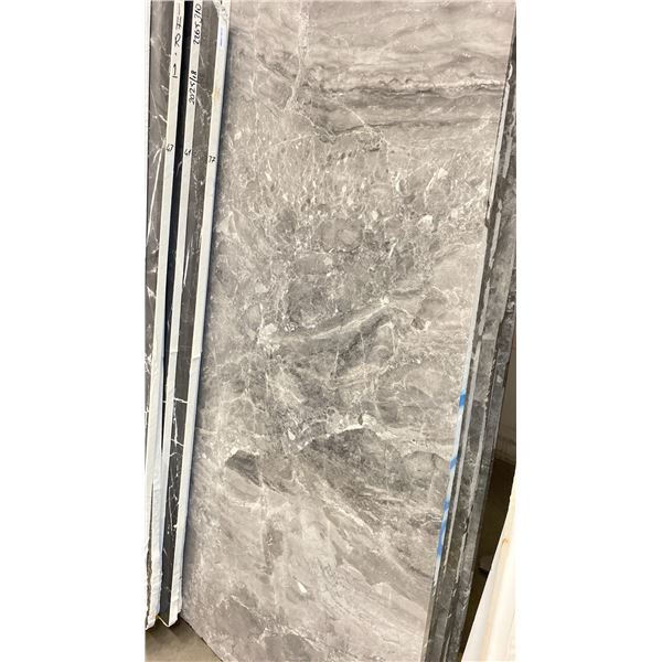 MORF GREY PATCH MARBLE STONE SLAB - 6.3' X 9.5' X 3/4" (MGP006)