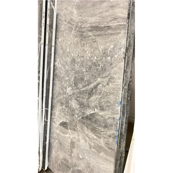 MORF GREY PATCH MARBLE STONE SLAB - 6.3' X 9.5' X 3/4" (MGP006)