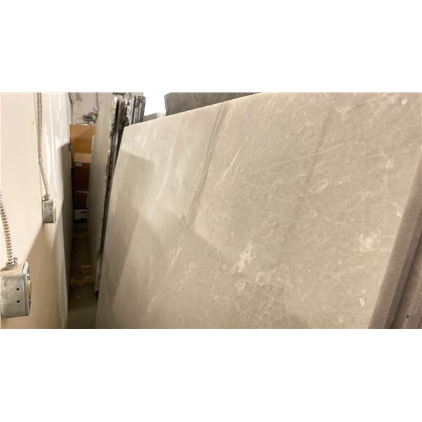 WHITE MARBLE STONE SLAB - 5.4' X 7.1' X 3/4" (MWS033)