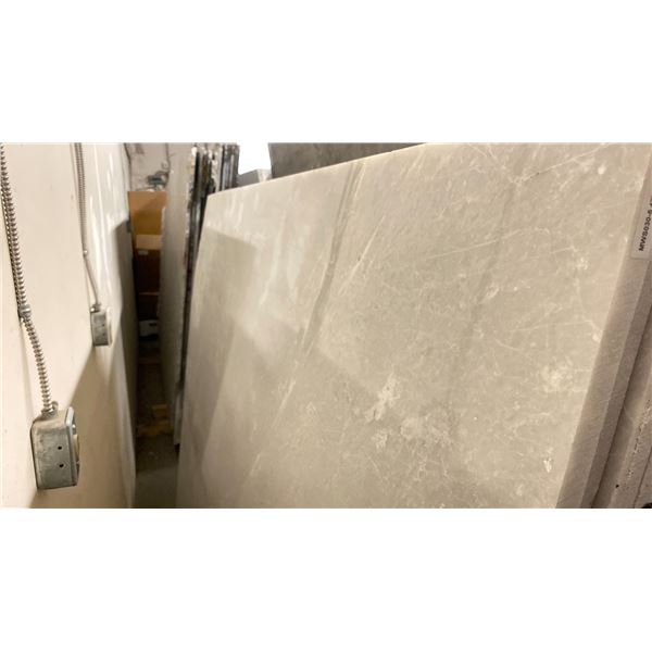 WHITE MARBLE STONE SLAB - 5.4' X 7.1' X 3/4" (MWS033)