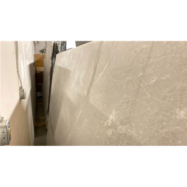 WHITE MARBLE STONE SLAB - 5.4' X 7.1' X 3/4" (MWS033)