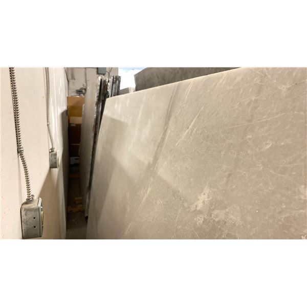 WHITE MARBLE STONE SLAB - 5.4' X 7.1' X 3/4" (MWS033)