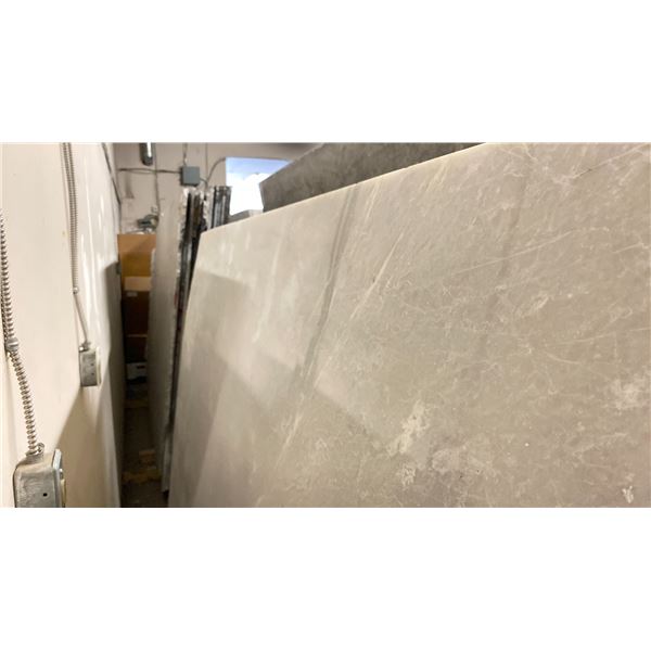 WHITE MARBLE STONE SLAB - 5.4' X 7.1' X 3/4" (MWS033)