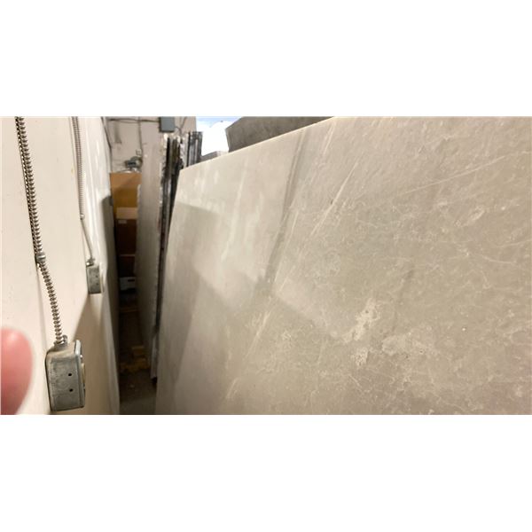 WHITE MARBLE STONE SLAB - 5.4' X 7.1' X 3/4" (MWS033)