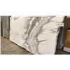 Image 1 : WHITE MARBLE STONE SLAB - 5' X 9.75' X 3/4" (CLE005)