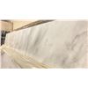 Image 1 : WHITE MARBLE STONE SLAB - 6' X 9' X 3/4" (MWL006)