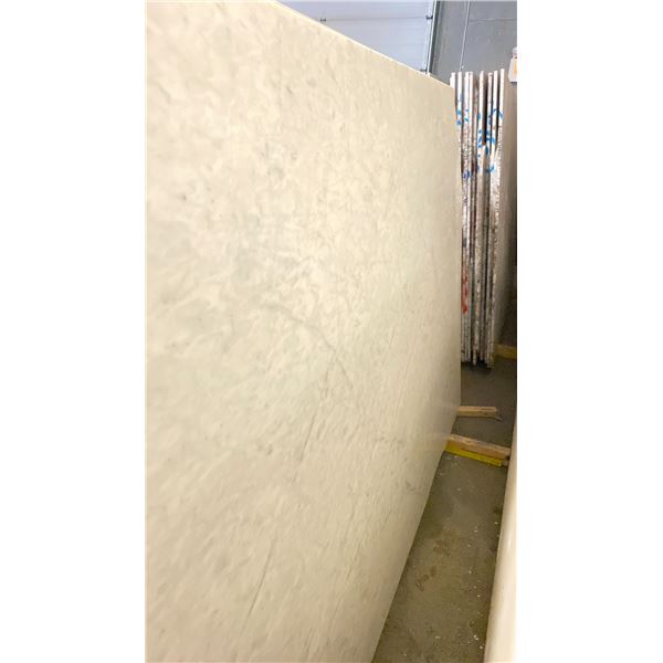 WHITE MARBLE STONE SLAB - 5.75' X 9' X 3/4" (MWM007)