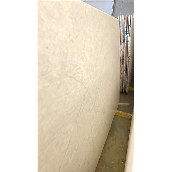 WHITE MARBLE STONE SLAB - 5.75' X 9' X 3/4" (MWM007)