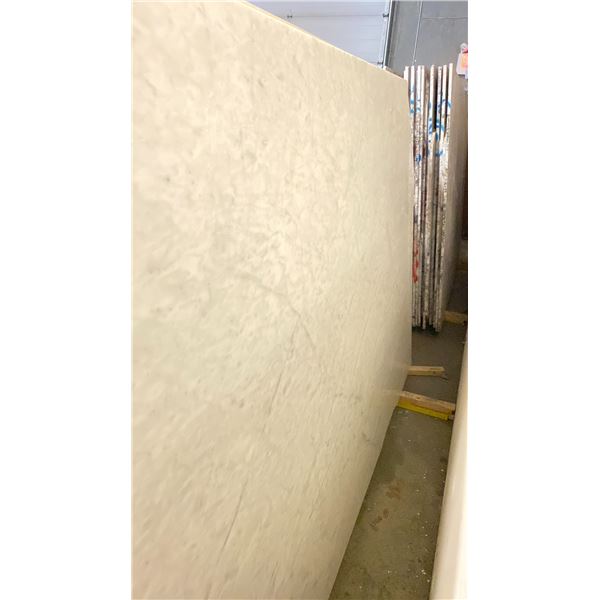 WHITE MARBLE STONE SLAB - 5.75' X 9' X 3/4" (MWM007)
