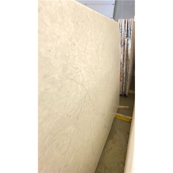 WHITE MARBLE STONE SLAB - 5.75' X 9' X 3/4" (MWM007)