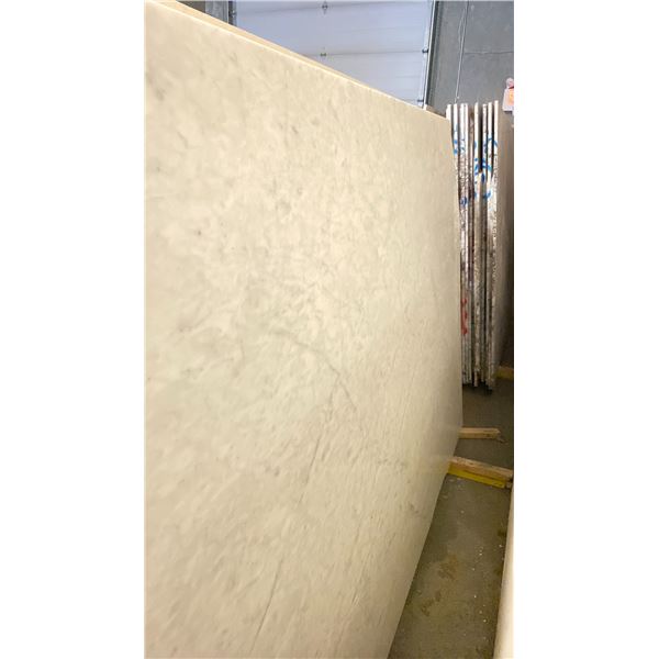 WHITE MARBLE STONE SLAB - 5.75' X 9' X 3/4" (MWM007)