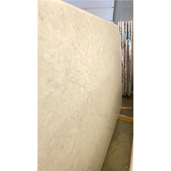 WHITE MARBLE STONE SLAB - 5.75' X 9' X 3/4" (MWM007)