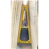 Image 1 : YELLOW METAL A-FRAME MATERIAL STORAGE RACK - 60" ACROSS X 60" WIDE AT BASE X 64 1/2" WIDE