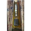 Image 1 : YELLOW METAL A-FRAME MATERIAL STORAGE RACK - 60" ACROSS X 60" WIDE AT BASE X 64 1/2" WIDE
