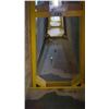 Image 2 : YELLOW METAL A-FRAME MATERIAL STORAGE RACK - 60" ACROSS X 60" WIDE AT BASE X 64 1/2" WIDE