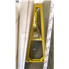 Image 1 : YELLOW METAL A-FRAME MATERIAL STORAGE RACK - 60" ACROSS X 60" WIDE AT BASE X 64 1/2" WIDE