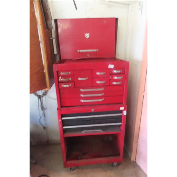 Beach Tool Cabinet with Rolling Bottom 51'' x 26'' x 17 1/2'' 