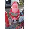 Image 2 : 3 Santa Blow Molds : Standing, 2 Faces 