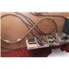 Image 1 : Plywood 4ft x 8ft Sheet with Train Tracks, Engines, 