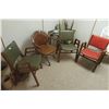 Image 1 : 3 Waiting Room Chairs, Swivel, Cage Style Chair 