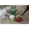 Image 2 : Enamel Roasters, Basin, Pail & Pots