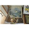 Image 2 : 8 Framed Pictures , Embroidery & More 