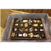 Image 2 : Mini Brass Ornaments on a Shelf, 3pce Cannister Set 