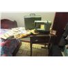 Image 1 : Elna Sewing Machine with Knee Style Treddle with Cabinet,