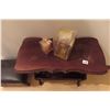Image 8 : 2 Stools, Magazine Table, Gold Floor Lamp, 2 Candles 