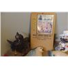 Image 2 : Shelf, Wall Décor, Chalkware, Candles, 2 Donkeys, 2 Frogs 