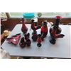 Image 1 : 12pcs Blue Mountain Style Pottery Red 
