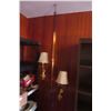Image 1 : Mid Century Pole Lamp with Figurines and Table Top Figure