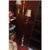 Image 2 : Mid Century Pole Lamp with Figurines and Table Top Figure