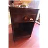 Image 2 : Night Stand with Drawer and Fan Lamp 26x15x12