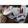 Image 1 : Old Pop Bottles, Enamel Basin, Dog Treat Shaped Tins