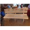 Image 1 : White PVC Yard Bench 59"