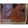 Image 2 : Wood Carved Style "At The Stadium" 35" Artist Kim Murrel