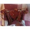 Image 2 : Wood Coat Rack, Wood Key Holder, Wood Ornamental Violin, 2x Wood Cats, Wood Buffalo Clock