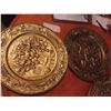 Image 2 : 8 x Copper Embossed Decorative Wall Plaques, Biggest 14 1/2"