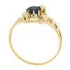 Image 7 : Antique 10k Gold Ostby & Barton Co. Round Sapphire w/ Pearls Original Ring